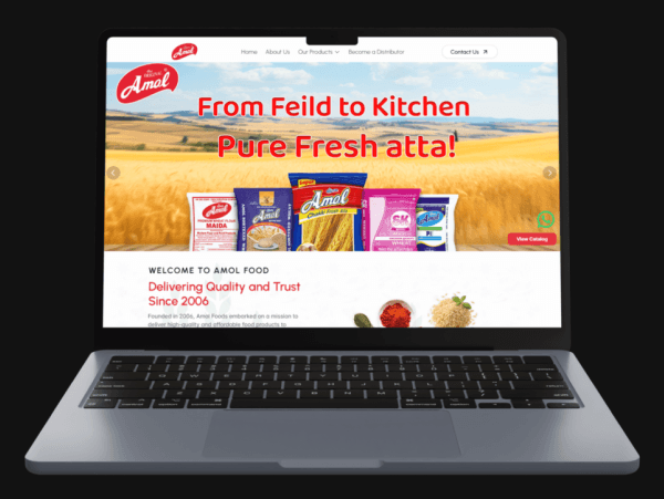 Amol Foods - Food Catalog Website by SARVAYA